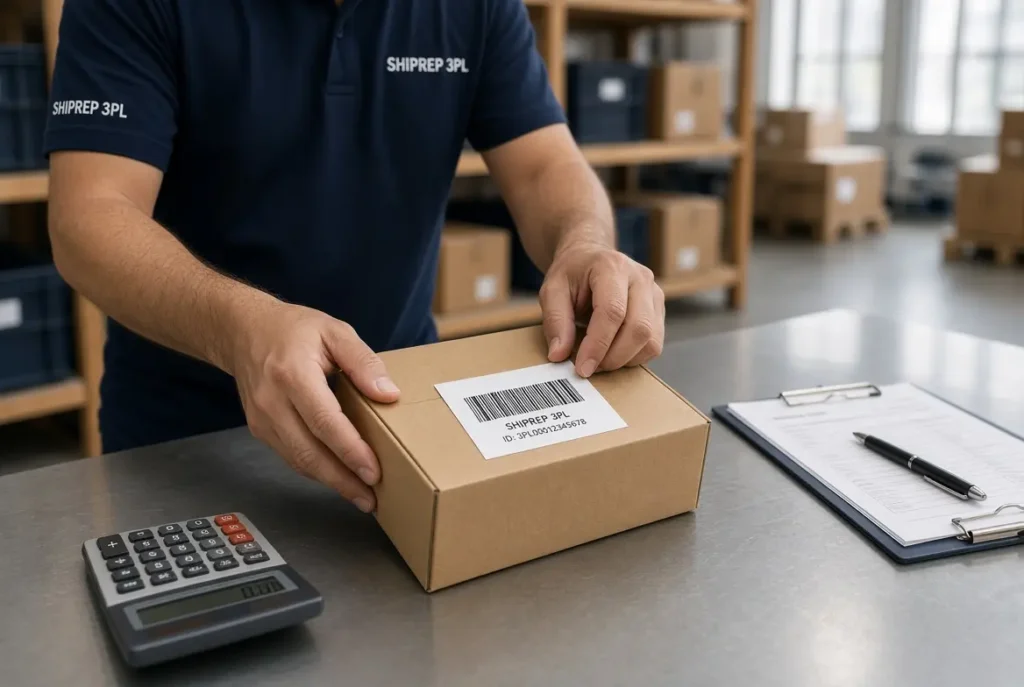 FBA prep cost per unit: labeling a product at a prep center