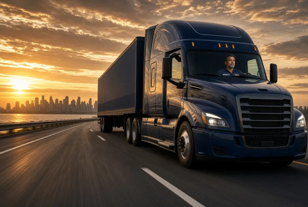 East Coast 3PL for ecommerce sellers: fast delivery truck on the highway